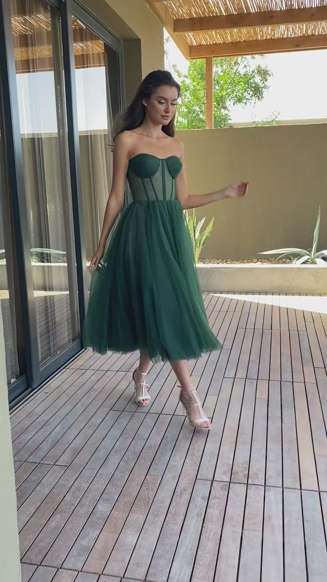 strapless cocktail dress